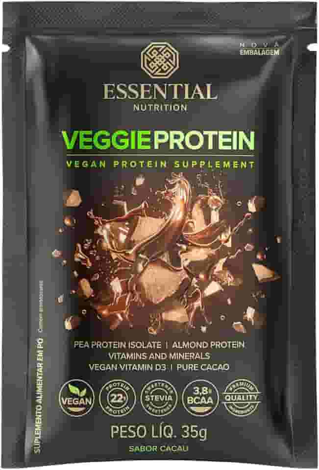 Veggie Protein Cacao Sachê Essential Nutrition 35g