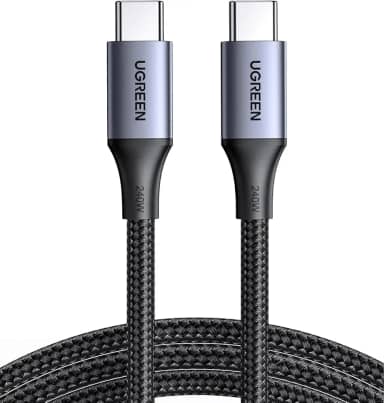 UGREEN Cabo USB C para USB C de 240 W, cabo USB C de carregamento rápido para iPhone 15 Pro Max, Samsung Galaxy S24/S23, MacBook Pro/Air, iPad Pro/Air/Mini, Dell XPS, 6,6 pés