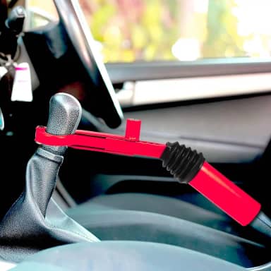 Trava de Segurança Carro Câmbio e Freio de Mão Antifurto Compatível em Veículos Manual e Automático