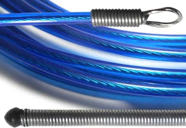 Puxa Fio Passa Fio Guia Sonda Profissional Alma De Aço Resistente Durável PF (Azul, 10 Metros)