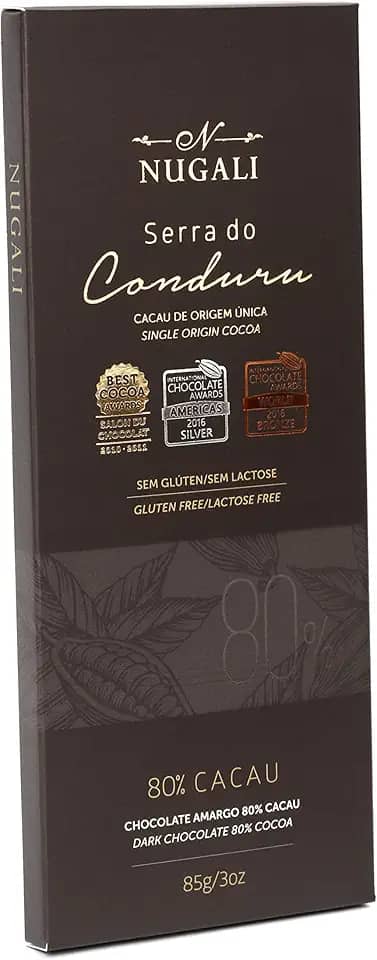 Chocolate 80% cacau Serra do Canduru Nugali 85g