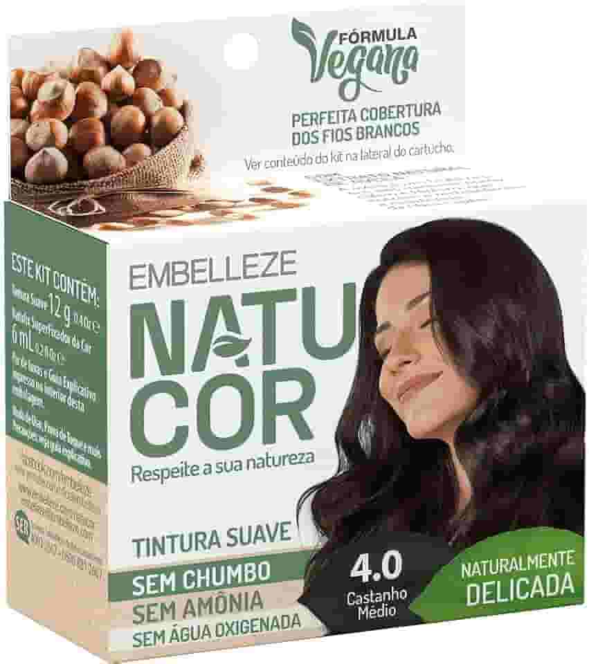 natucor Tinta De Cabelo Natucor Individual Avelã Castanho Médio 4.0 Naturalmente Delicada