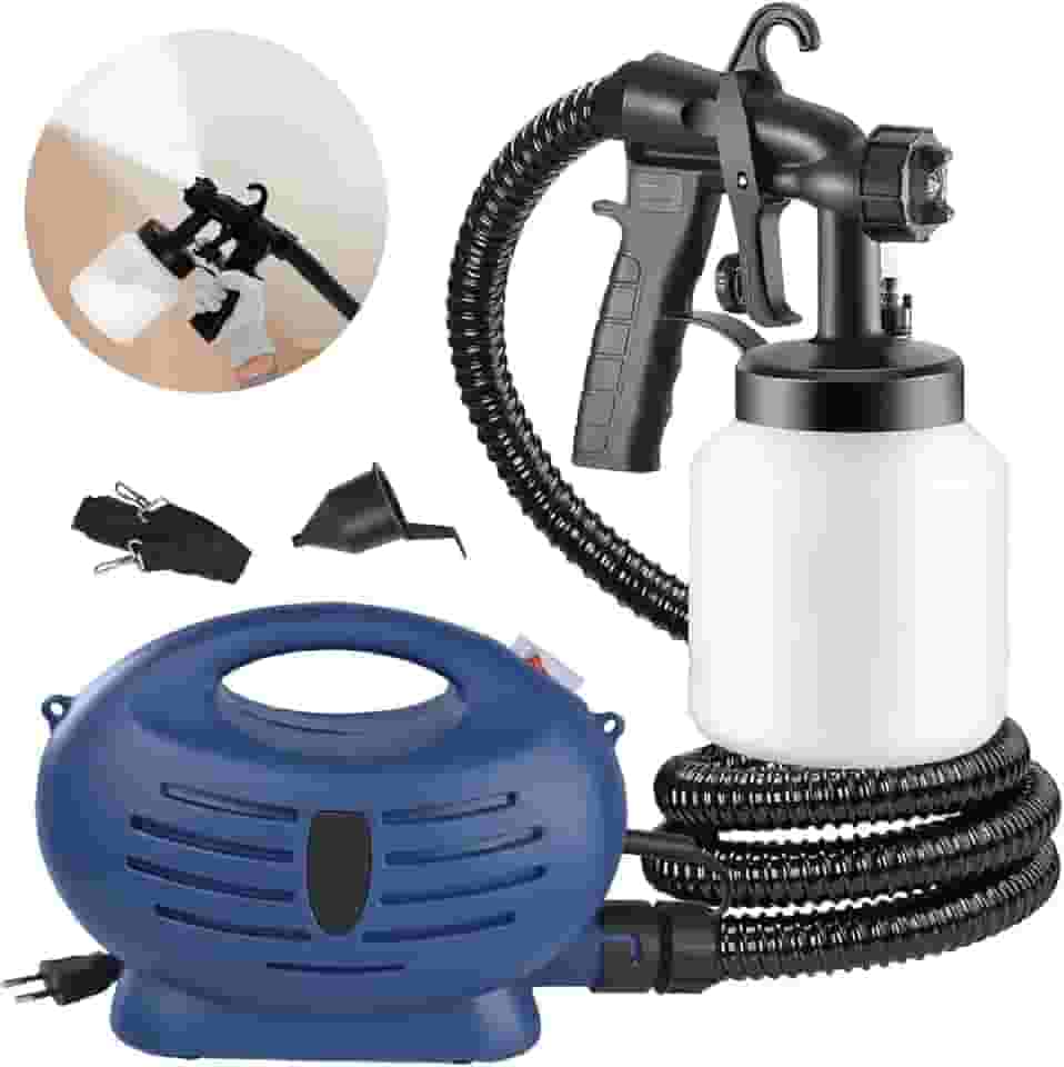 HOLTTER Pistola Eletrica de Pintura Pistola Pulverizadora Profissional de Tinta Máquina de Pintar Parede Compressor Tinta Portátil 650W Mangueira Espiral Pistola de Pintura com Acessórios (127, Volts)