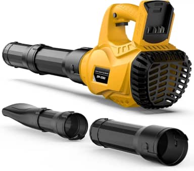 Soprador de folhas sem fio para Dewalt 20V Max alimentado por bateria (sem bateria) com 6 modos de velocidade, soprador elétrico leve recarregável de 500 CFM/150 MPH para pátio, cuidados com o gramado