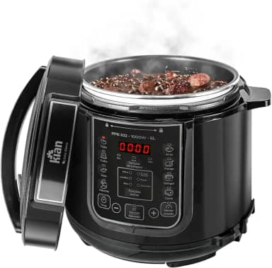 Kian - Panela de Pressão Elétrica 6 litros 220V Preto PPE-102