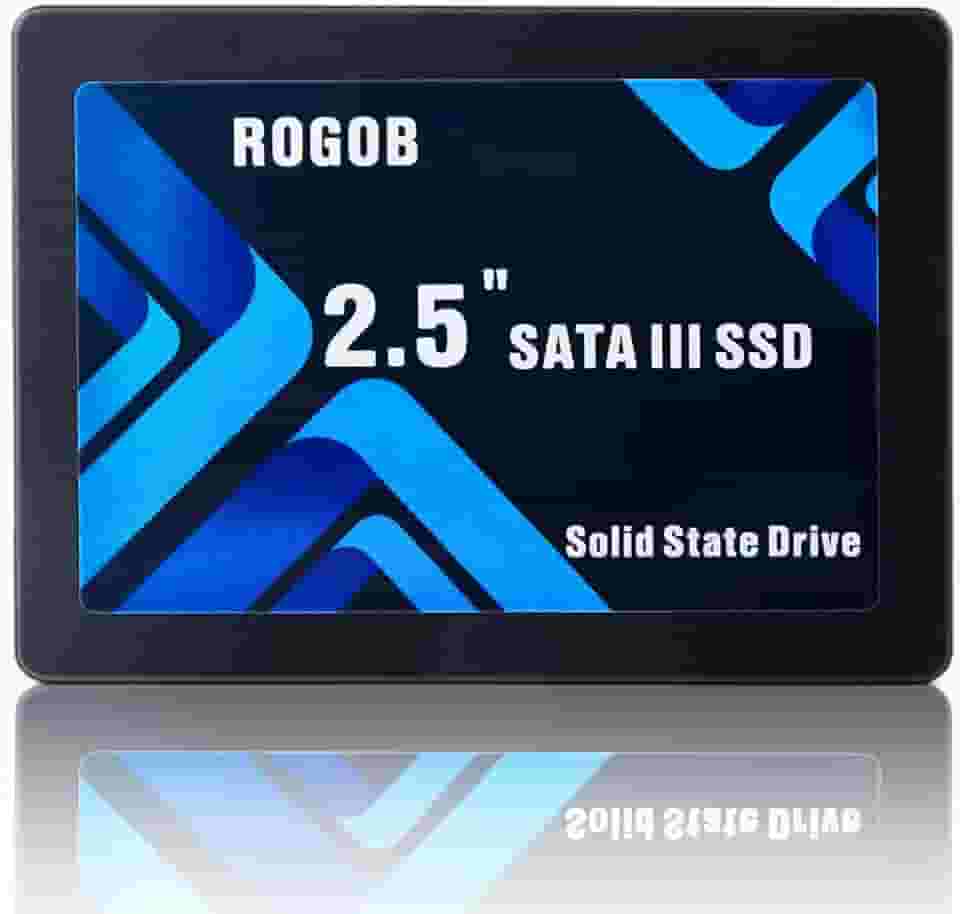 ROGOB 1TB SATA III 6GB/S SSD 2.5 polegadas 7mm (0.28") disco rígido de estado sólido interno para PC Laptop Ultrabook Desktop