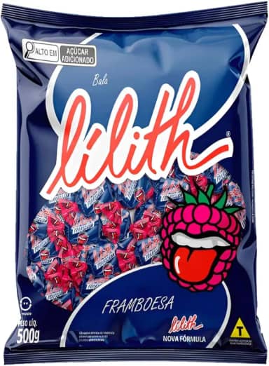 Bala Mastigável Lílith Framboesa Pacote 500g