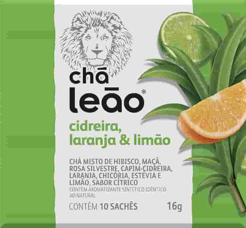 Leão Chá Premium - Cidreira Laranja E Limão 10 Sachês