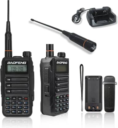 Rádio comunicador, walkie-talkie longo alcance, bateria de 1800mAh, rádio portátil (1 peça)