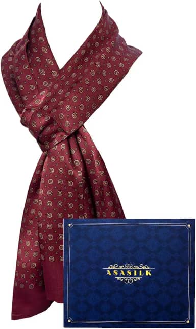 Cachecol masculino moderno, cachecol luxuoso para homens, cachecol de pescoço longo, presente, 28 x 167 cm, cachecol de seda de amoreira para homens