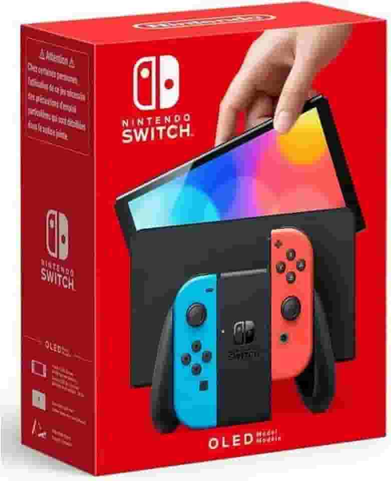 Console Nintendo Switch OLED - Azul e Vermelho Neon