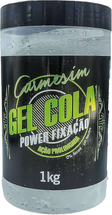 Gel Cola Power Fixação Ação Prolongada 1kg Carmesim