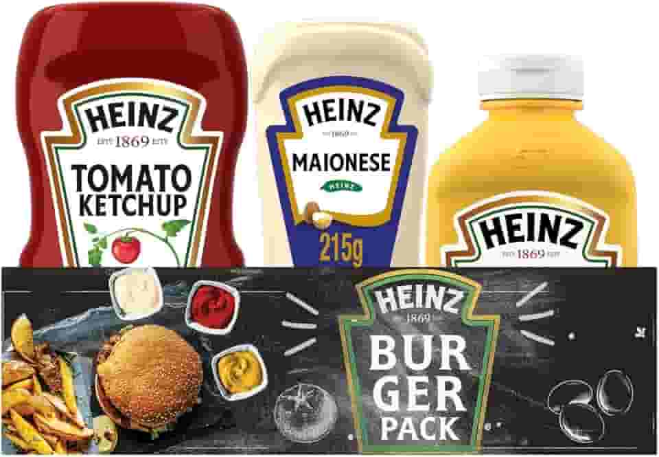 Heinz Pack Hamburguer Ketchup 397G + Maionese 215G + Mostarda 255gG
