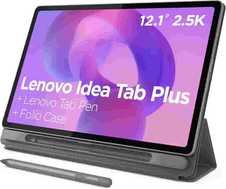 Tablet Lenovo Idea Tab Plus Octa-Core, 8GB, 128GB, Wi-Fi® 5, Android™ 15, 12.1' 2.5K 90Hz, Acompanha Caneta e Case