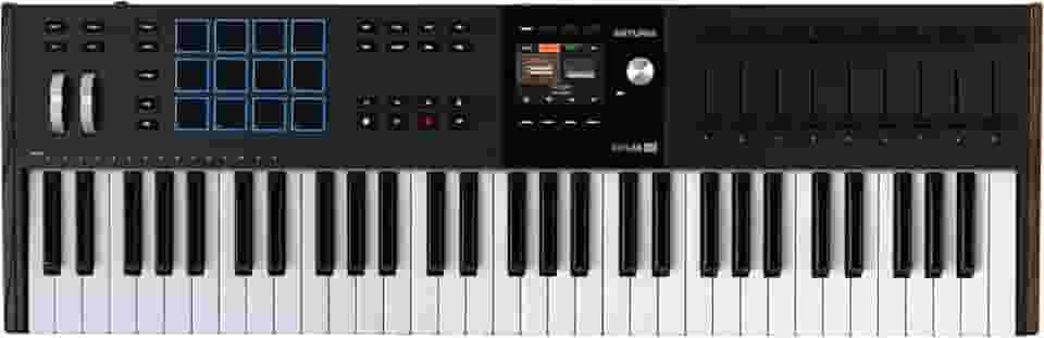 ARTURIA Keylab 61 Mk3 Preto — Controlador De Teclado Usb Midi De 61 Teclas Com Software Analog Lab Pro Incluído
