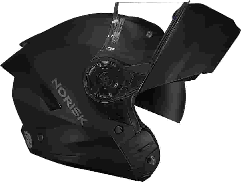Capacete Norisk Force 2 Articulado Monocolor - Preto Fosco