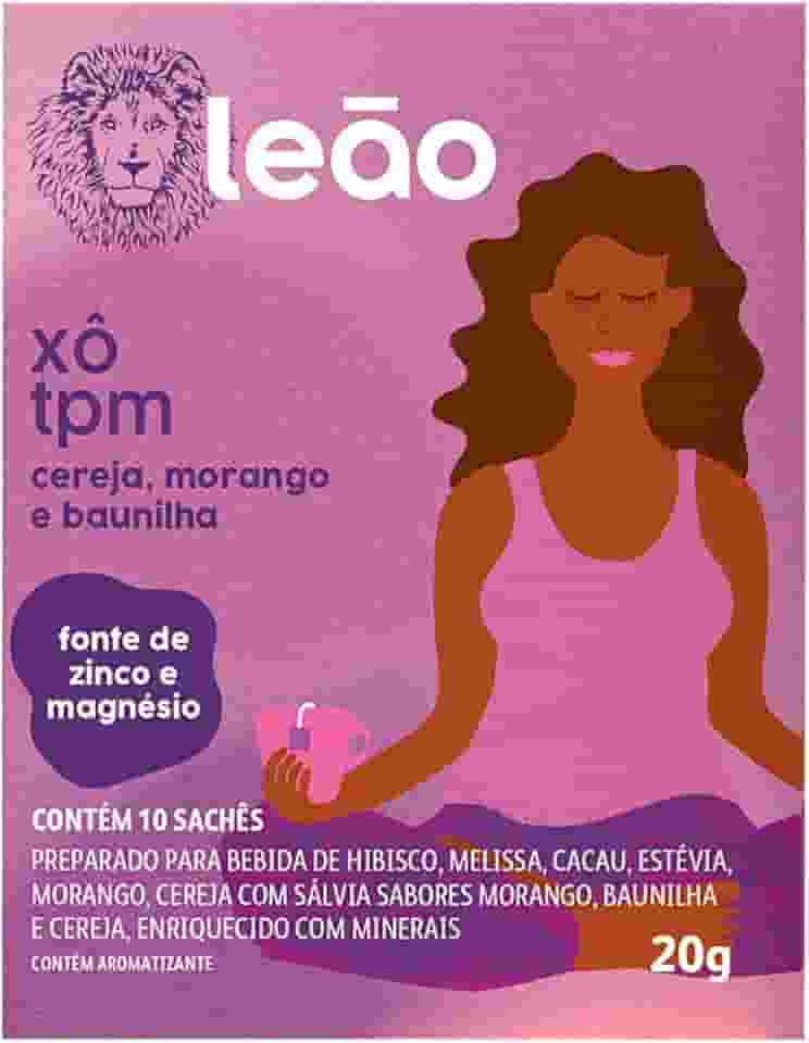 Leão Xô TPM - Cereja, Morango e Baunilha 10 Sachês