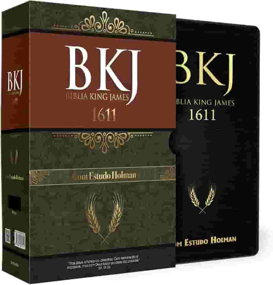 Bíblia King James 1611 de Estudo Holman - Preta 6ª EDIÇÃO