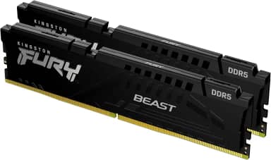 Kingston Fury Beast Black DDR5 16GB (2x8GB) 6000MT/s CL30 DIMM Desktop Gaming Memory Kit de 2 Intel XMP - KF560C30BBK2-16