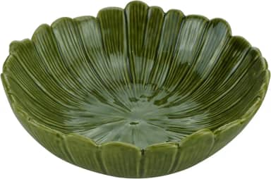 LYOR - Centro de Mesa Decorativo de Cerâmica Banana Leaf Verde 20cm x 20cm x 7cm
