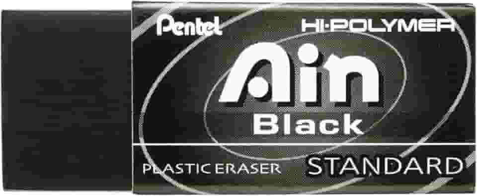 Borracha Ain, Pentel, Preta, Pacote de 1