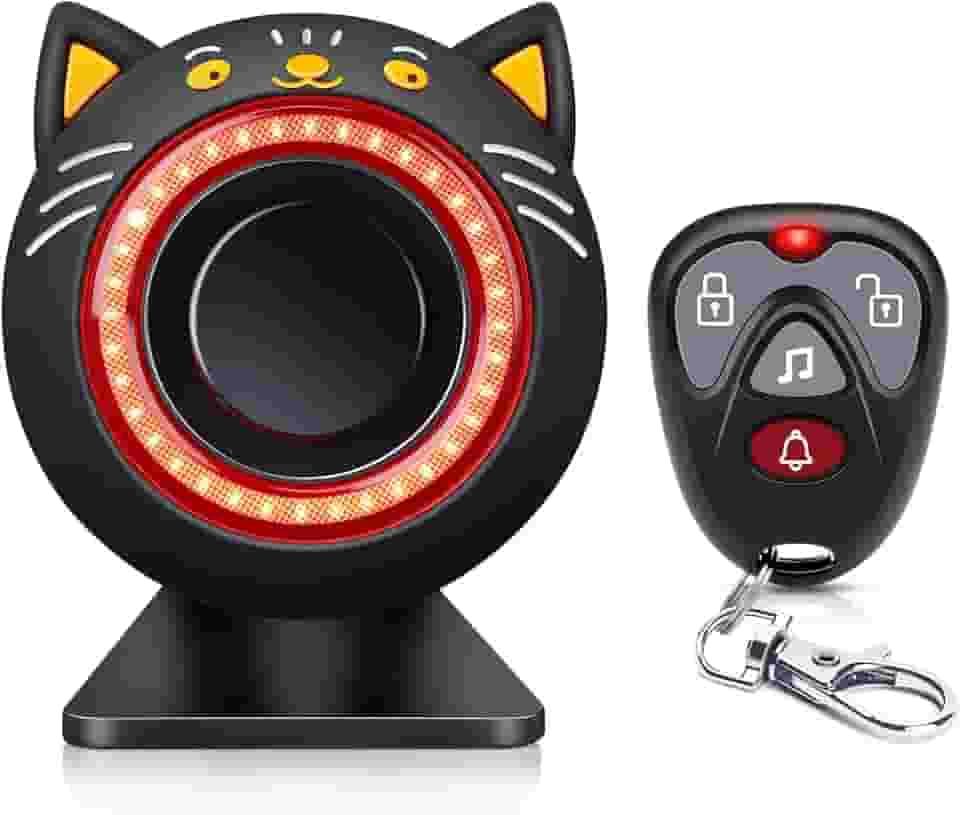 Electop Sistema de alarme de carro de 120 dB com sensor de movimento e som, sistema de segurança para carro, dispositivo antifurto, alarme de carro com controle remoto sem fio e luz LED para carros