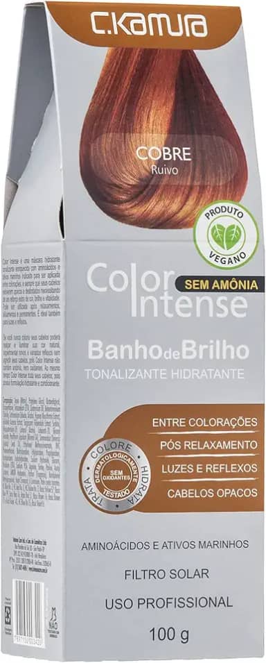 C.Kamura Tonalizante Hidratante Banho De Brilho Cobre 100 Ml