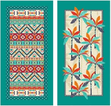 Kit 2 Toalhas Praia Maragogi Banho Piscina Aveludada Lepper