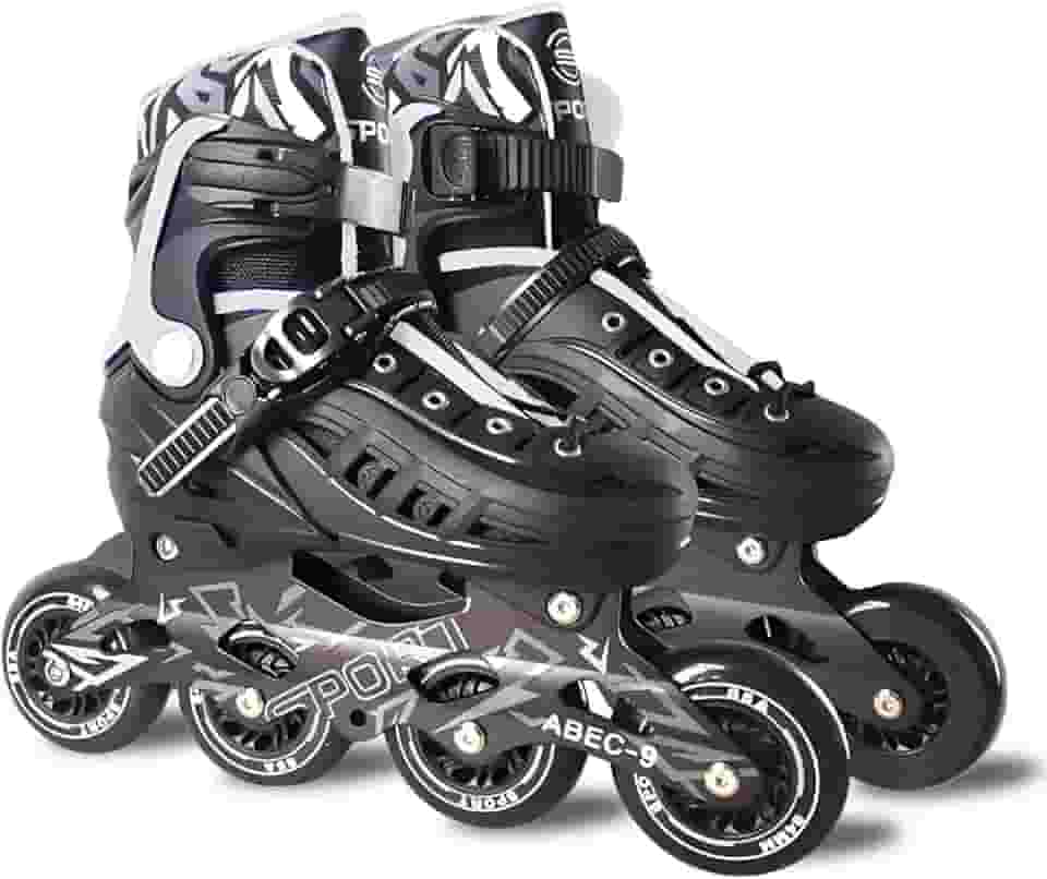 Patins Adulto Inline ABEC-9 - Freestyle Urban para Performance Profissional, Rodas de PU 84mm com Dureza 85A