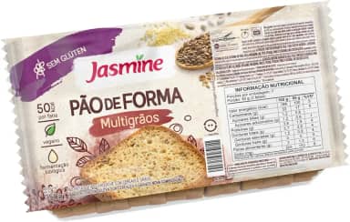 Jasmine Pão de Forma Multigrãos Sem Glúten 350g