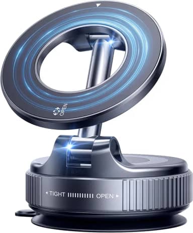Suporte magnético para telefone com sucção a vácuo, suporte de ventosa a vácuo atualizado 2025 para Magsafe, suporte magnético portátil dobrável de 360° para carros/academias/espelhos/superfície