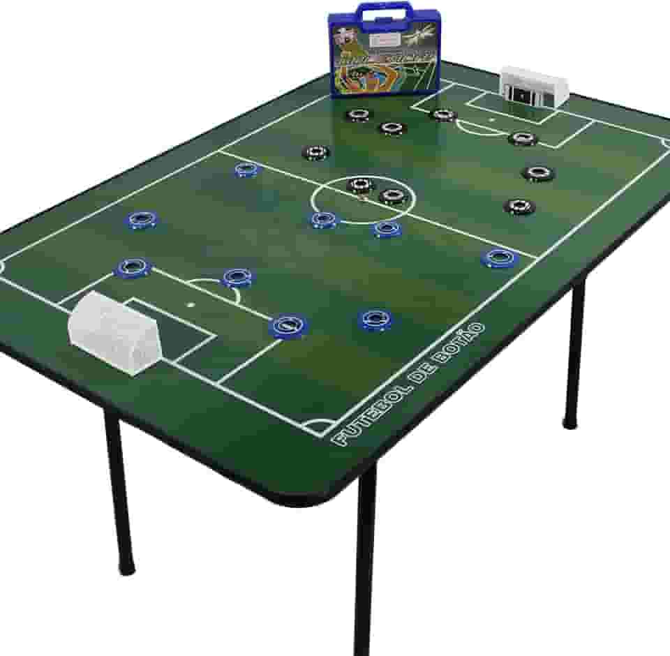 Mesa de Futebol De Botão 2 times Completos e Maleta Klopf 10274031