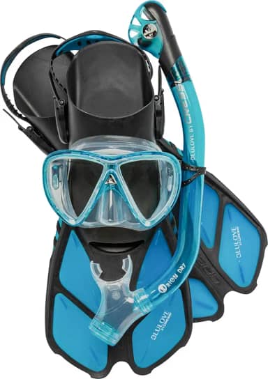 Kit Mergulho Máscara+nadadeira+snorkel Cressi Bonete Pro - 40-43