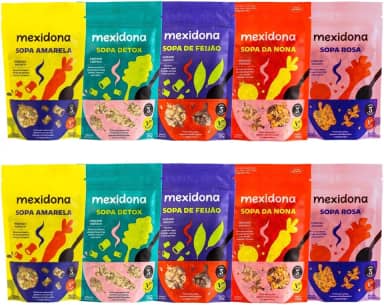 Kit com 10 Pacotes de Sopas Sortidas - Mexidona