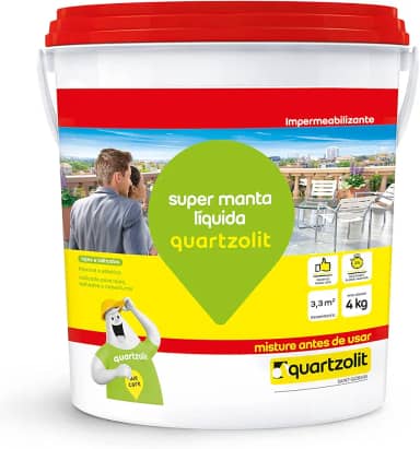 SUPER MANTA LIQUIDA CINZA CONCRETO QUARTZOLIT 4KG