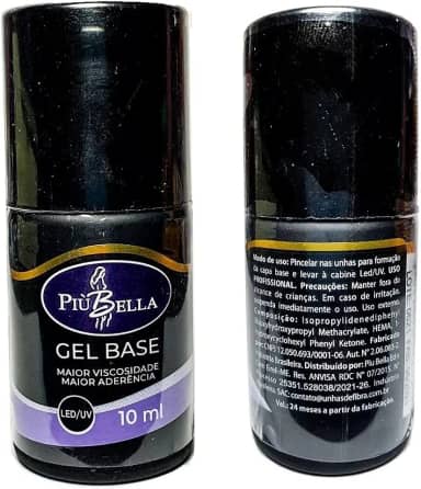 Gel Base Piubella unhas de gel e Blindagem de unha 10ml