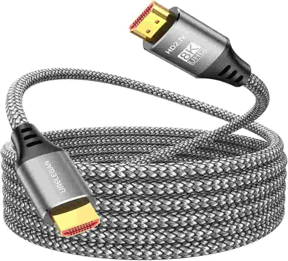 Cabo HDMI 10K 8K 10 pés, cabo HDMI 2.1 de alta velocidade 48 Gbps, /4K@1144Hz/120Hz/240Hz/8K @60Hz@240Hz com eARC/ARC, HDCP2.3/2.2, 3D HDR10+ para PC, HDTV, monitor, projetor, PS5, Xbox