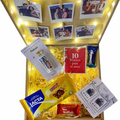 Kit Personalizado para Namorados - Presente Criativo e Exclusivo com Fotos e Itens Únicos