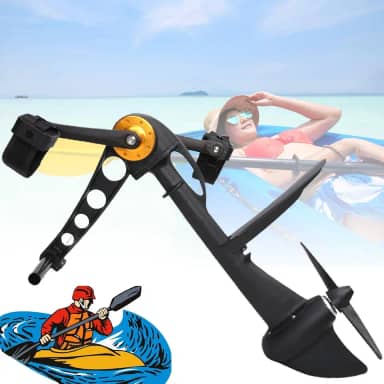 Pedal de caiaque, leme de pedal feito para caiaques compatíveis, prancha de remo inflável para pesca, caça, adultos, crianças, dispositivo de propulsão de pedal resistente e durável