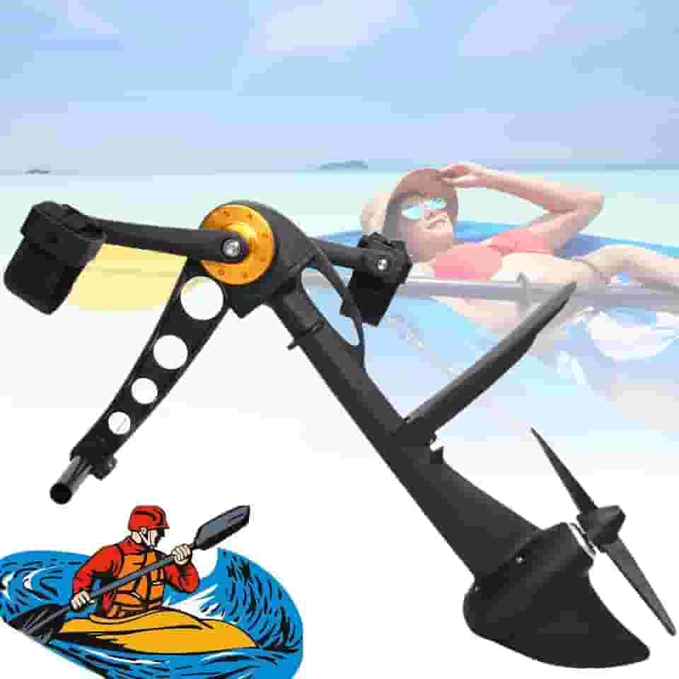 Pedal de caiaque, leme de pedal feito para caiaques compatíveis, prancha de remo inflável para pesca, caça, adultos, crianças, dispositivo de propulsão de pedal resistente e durável