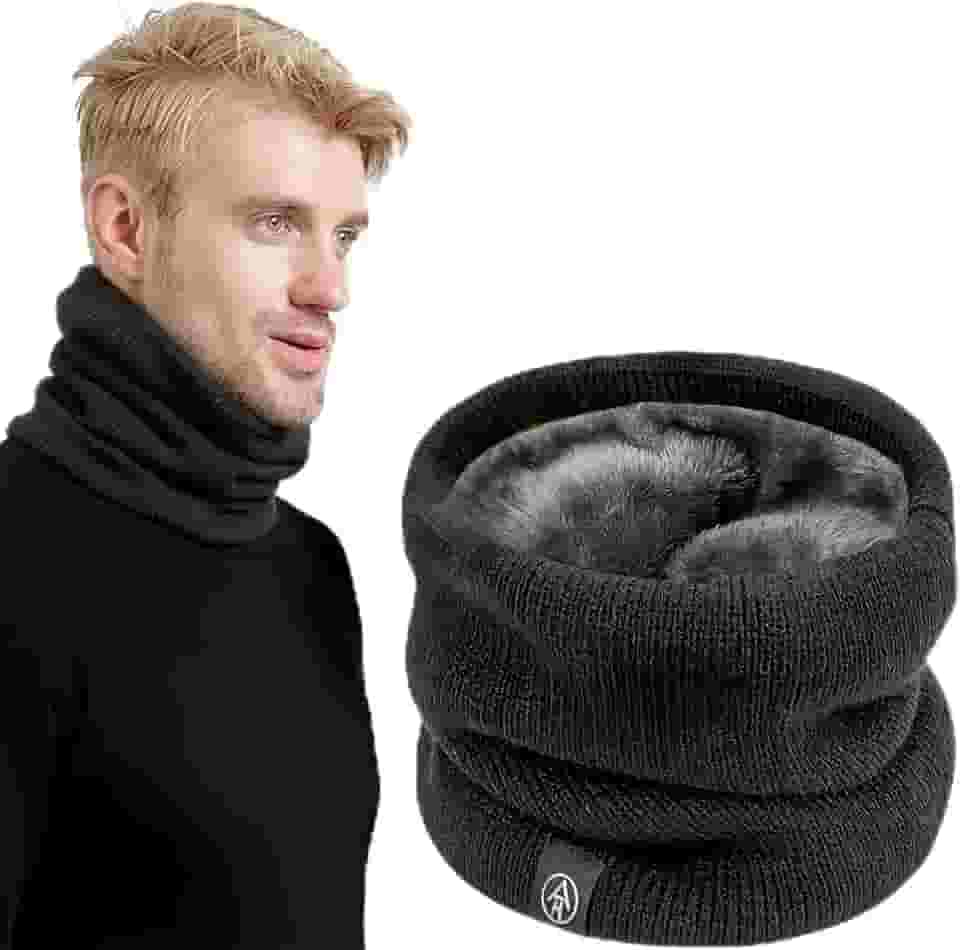 Cachecol quente polaina de pescoço veludo grosso para homens mulheres aquecedor de pescoço à prova de vento máscara de esqui cachecol facial para clima frio esportes ao ar livre