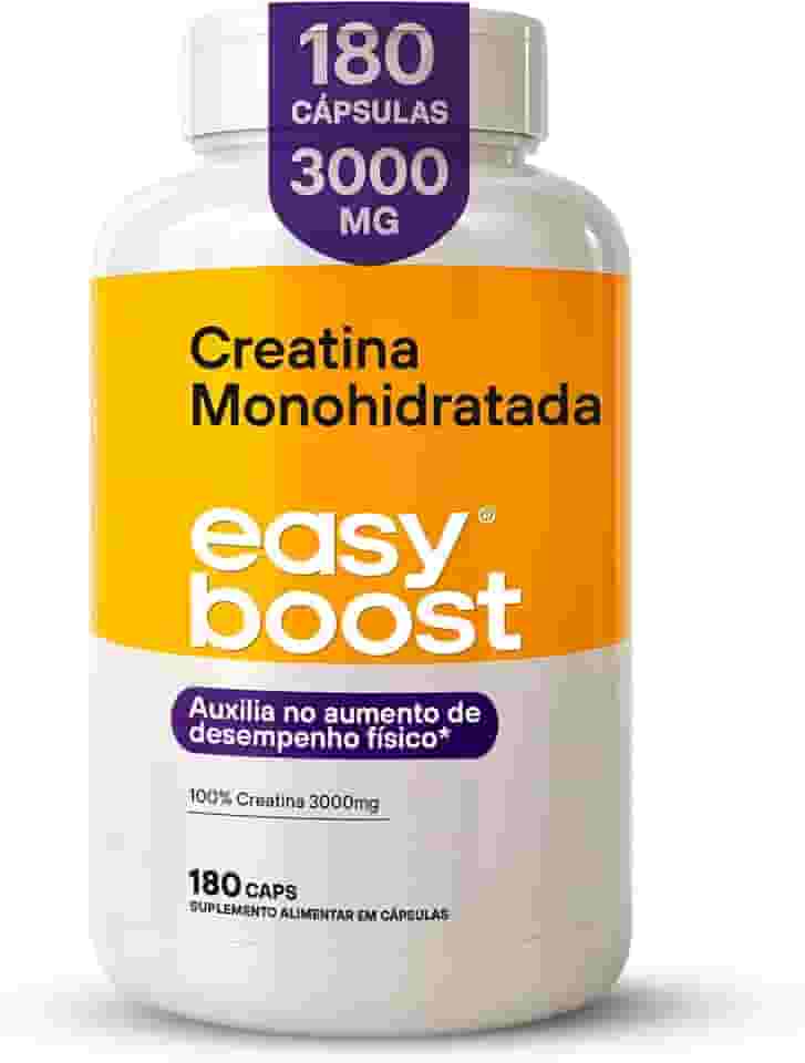 Creatina Monohidratada 100% Creatine Easy Boost Pura 180caps