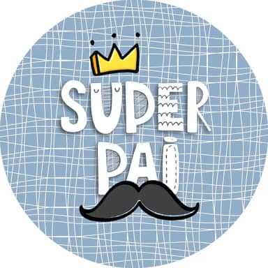 Capa Sousplat Estampado 35cm Mesa posta Jogo Americano Dia dos Pais (SPAI011)