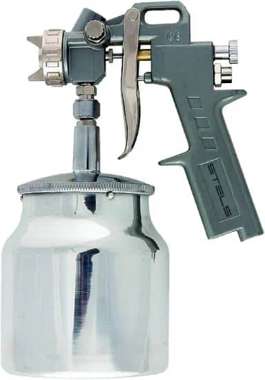Stels Pistola De Pintura Com Tanque Baixo Alimentação Por Sucção