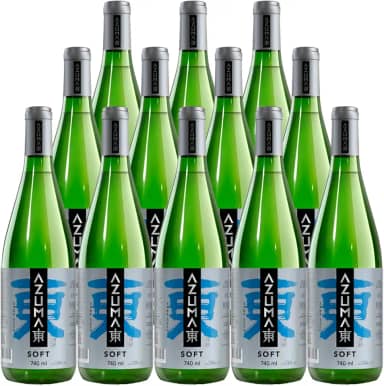 Saquê Azuma Soft Sake Seco 740ml 12 Unidades