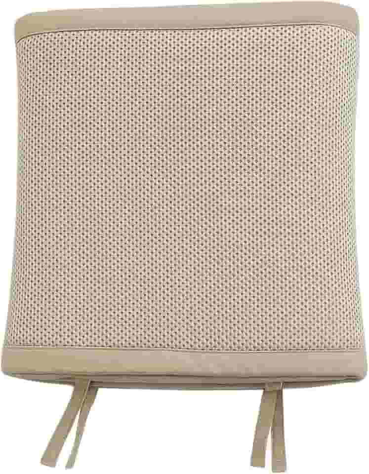 Baby Deluxe Tela Respiravel Rede De Proteção Berço Luxo Bege