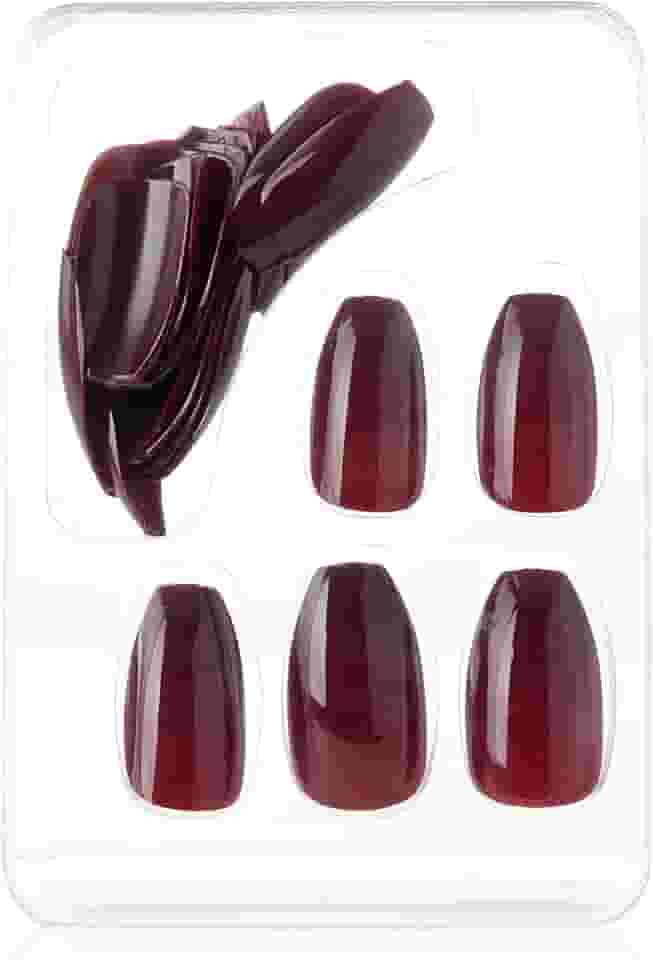 Unhas Postiças Estilo Bailarina - Vinho - Up405, Macrilan