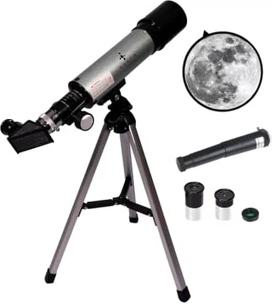 Telescópio Infantil Astronômico Refrator Luneta Venus-1 Uranum 50mm Azimutal