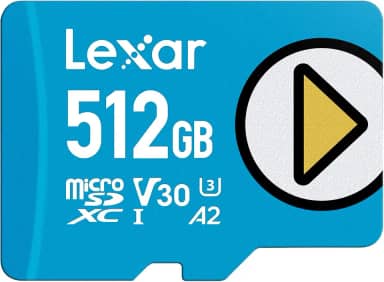 Lexar Cartão micro SD azul 512 GB, UHS-I, C10, U3, V30, A2, 4K, cartão de memória microSDXC de até 160 MB/s, armazenamento expandido para Nintendo Switch, dispositivos de jogos, smartphones, tablets