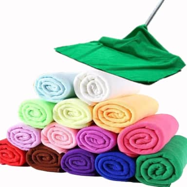 Kit Com 10 Panos De Chão Microfibra Grande 50x70 Pano Multiuso para Limpesa, Macil e Absorvente